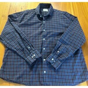 Ledbury Shirt makers Men’s Button Up Flannel Shirt. XL. Plaid. Long Sleeve.